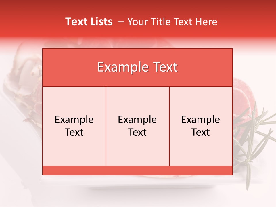Fresh Herbs Piece PowerPoint Template