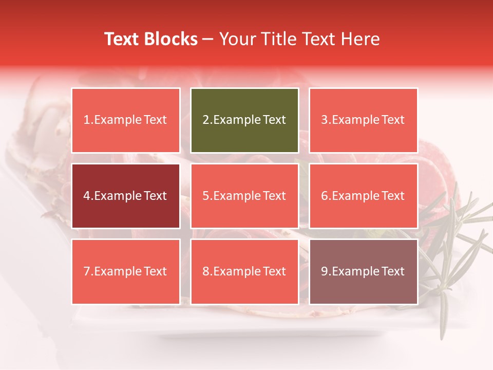 Fresh Herbs Piece PowerPoint Template