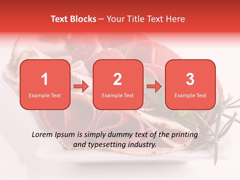 Fresh Herbs Piece PowerPoint Template