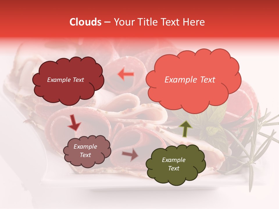 Fresh Herbs Piece PowerPoint Template