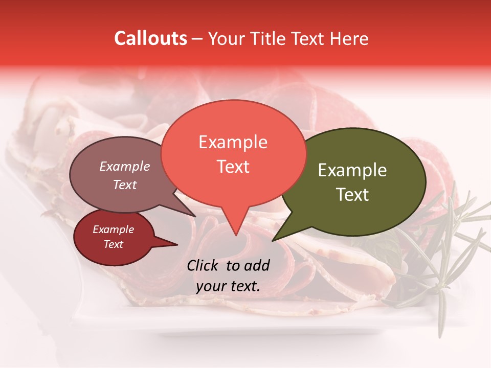 Fresh Herbs Piece PowerPoint Template