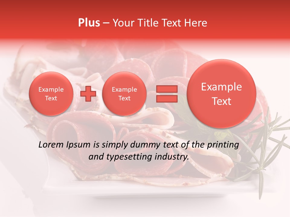 Fresh Herbs Piece PowerPoint Template