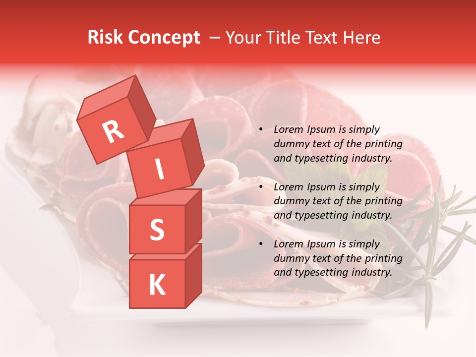 Fresh Herbs Piece PowerPoint Template