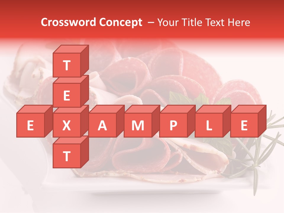 Fresh Herbs Piece PowerPoint Template