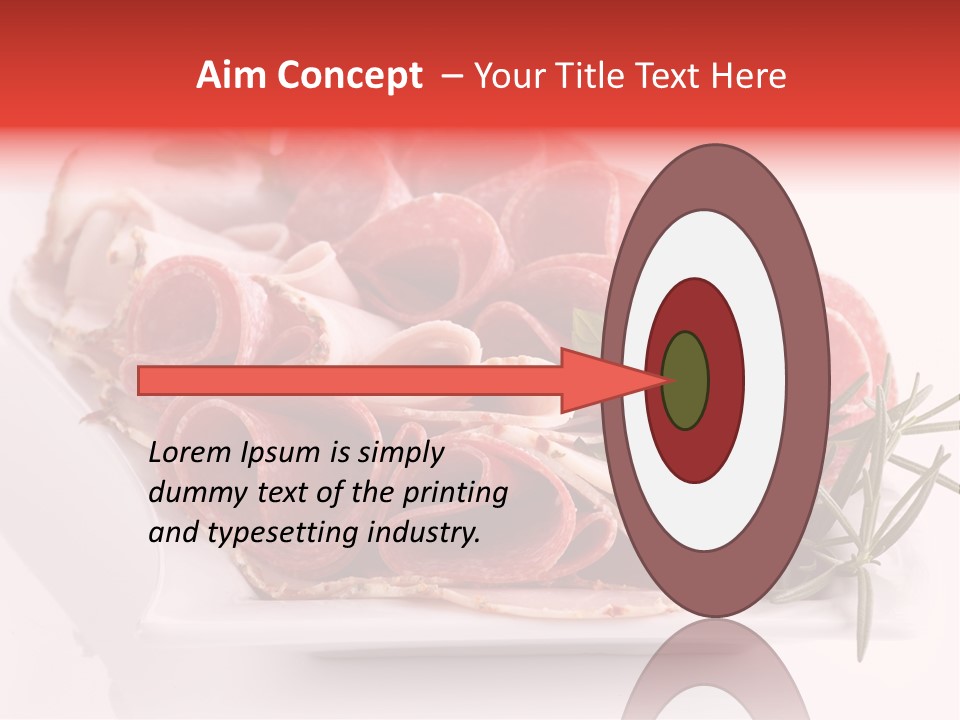 Fresh Herbs Piece PowerPoint Template