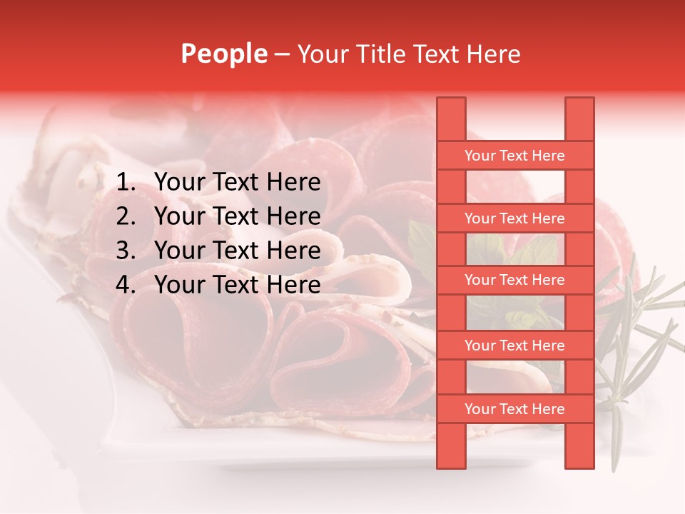 Fresh Herbs Piece PowerPoint Template