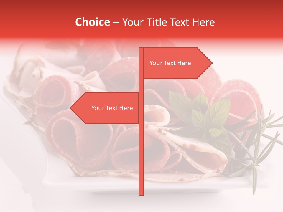 Fresh Herbs Piece PowerPoint Template