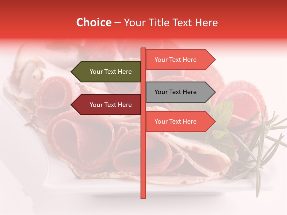 Fresh Herbs Piece PowerPoint Template