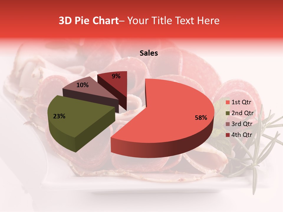 Fresh Herbs Piece PowerPoint Template