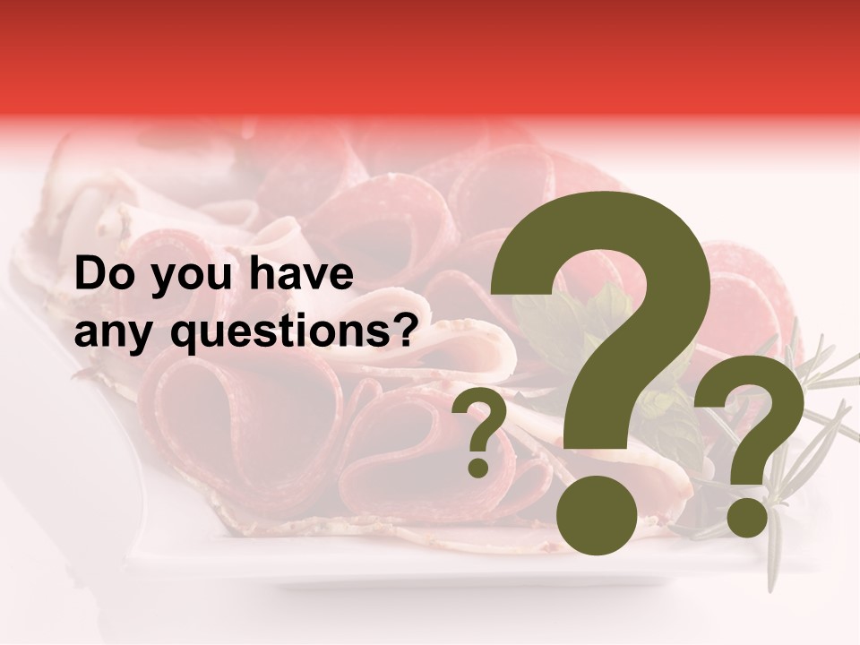 Fresh Herbs Piece PowerPoint Template