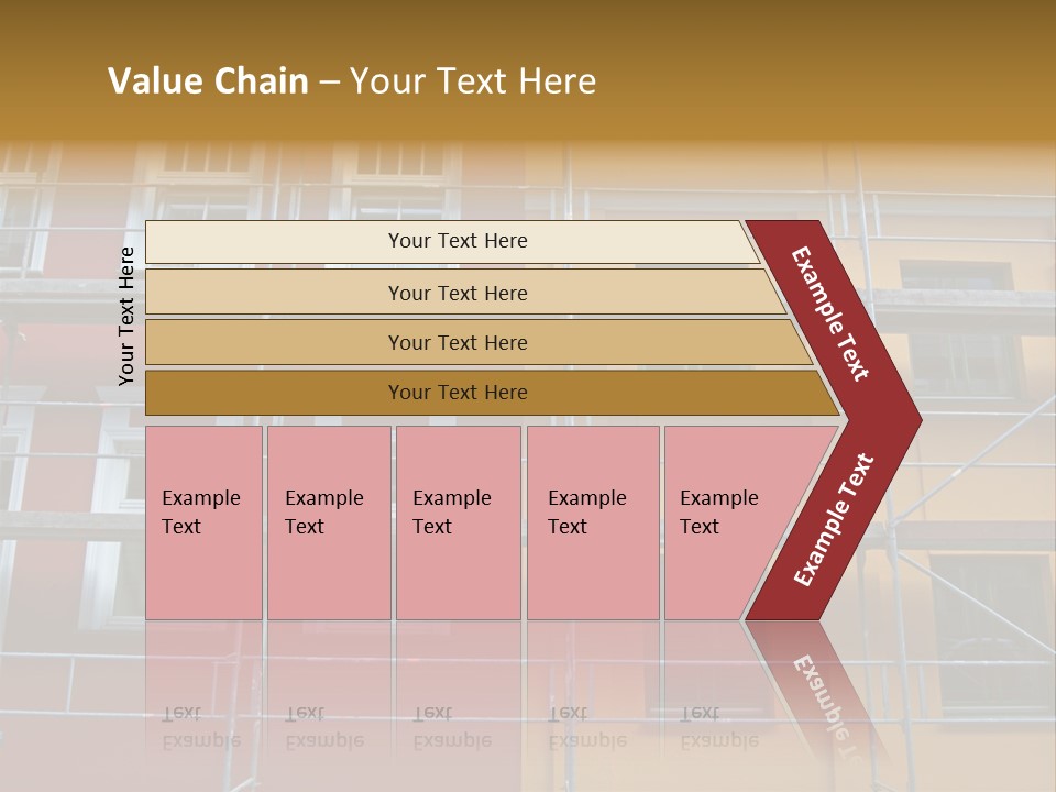 Scaffolding Window House PowerPoint Template