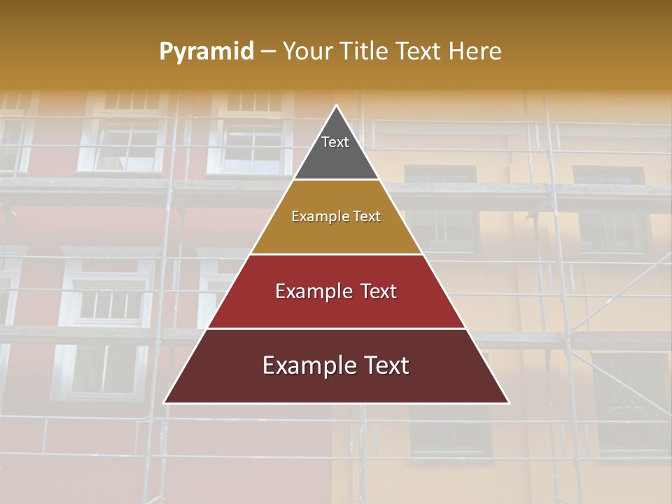 Scaffolding Window House PowerPoint Template