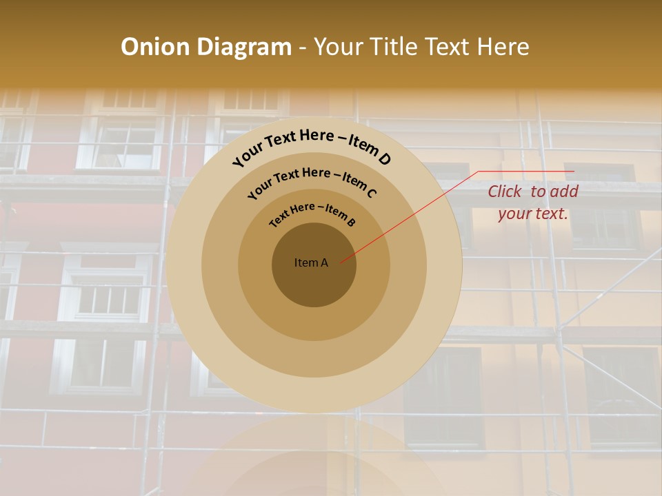 Scaffolding Window House PowerPoint Template