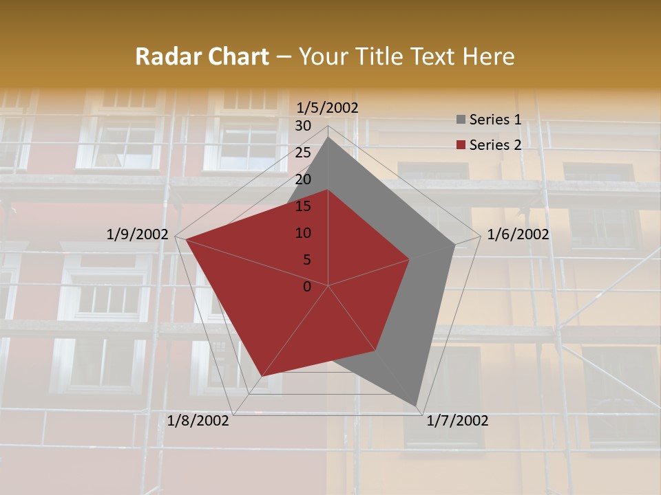 Scaffolding Window House PowerPoint Template