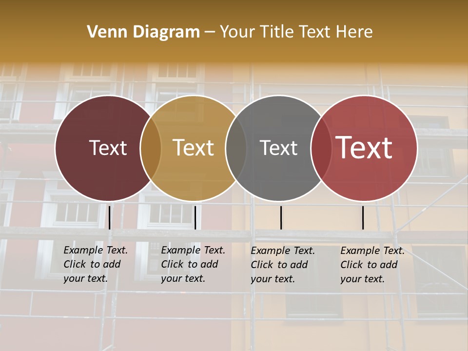 Scaffolding Window House PowerPoint Template