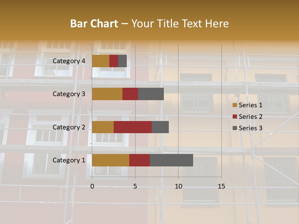 Scaffolding Window House PowerPoint Template