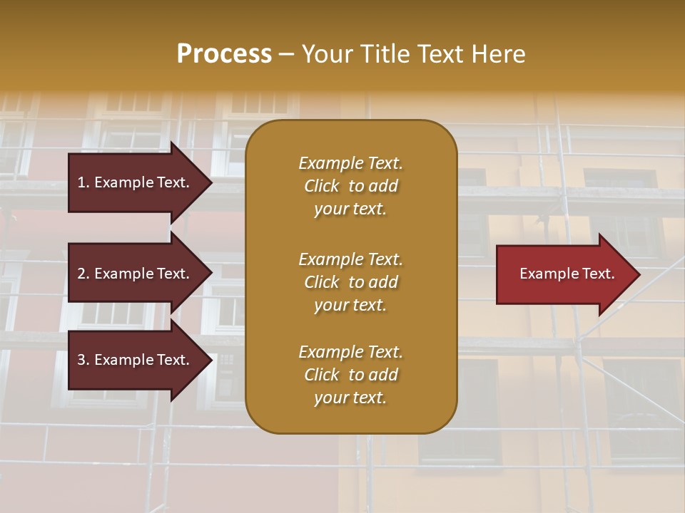 Scaffolding Window House PowerPoint Template
