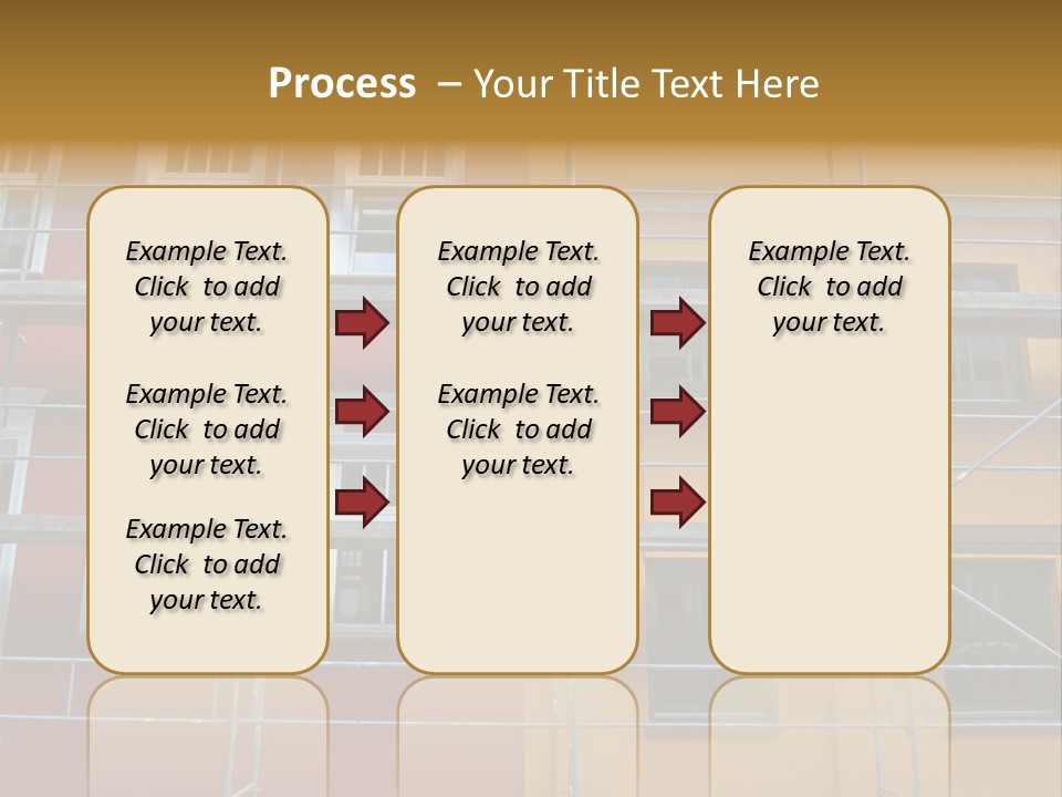 Scaffolding Window House PowerPoint Template