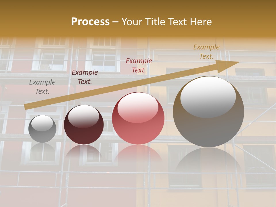 Scaffolding Window House PowerPoint Template