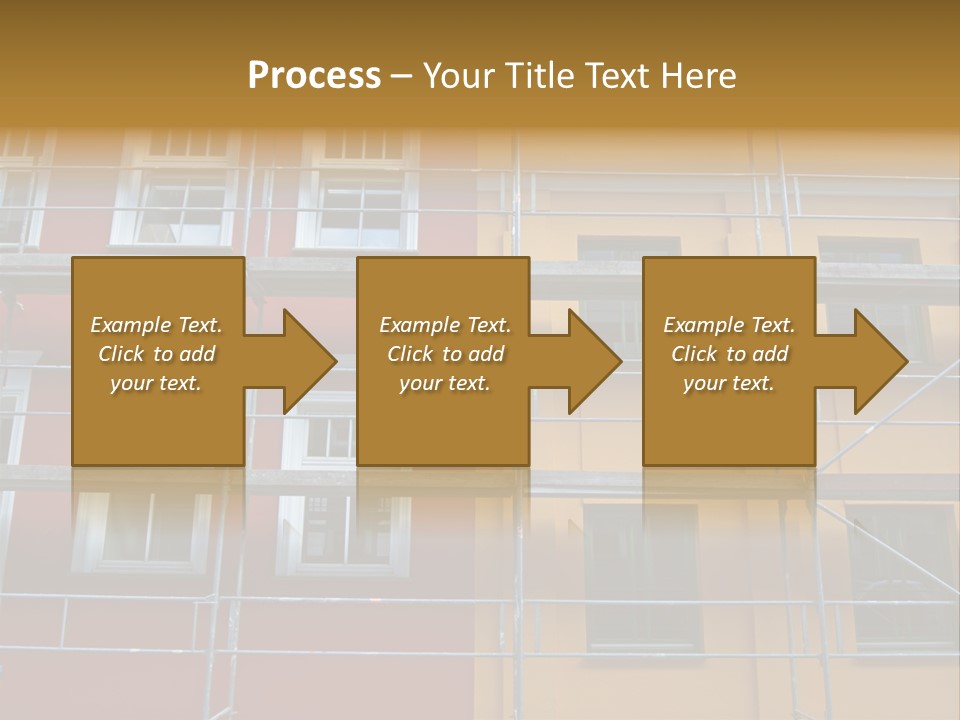 Scaffolding Window House PowerPoint Template