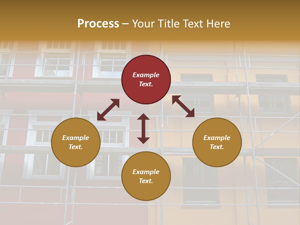 Scaffolding Window House PowerPoint Template