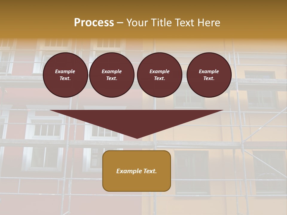 Scaffolding Window House PowerPoint Template