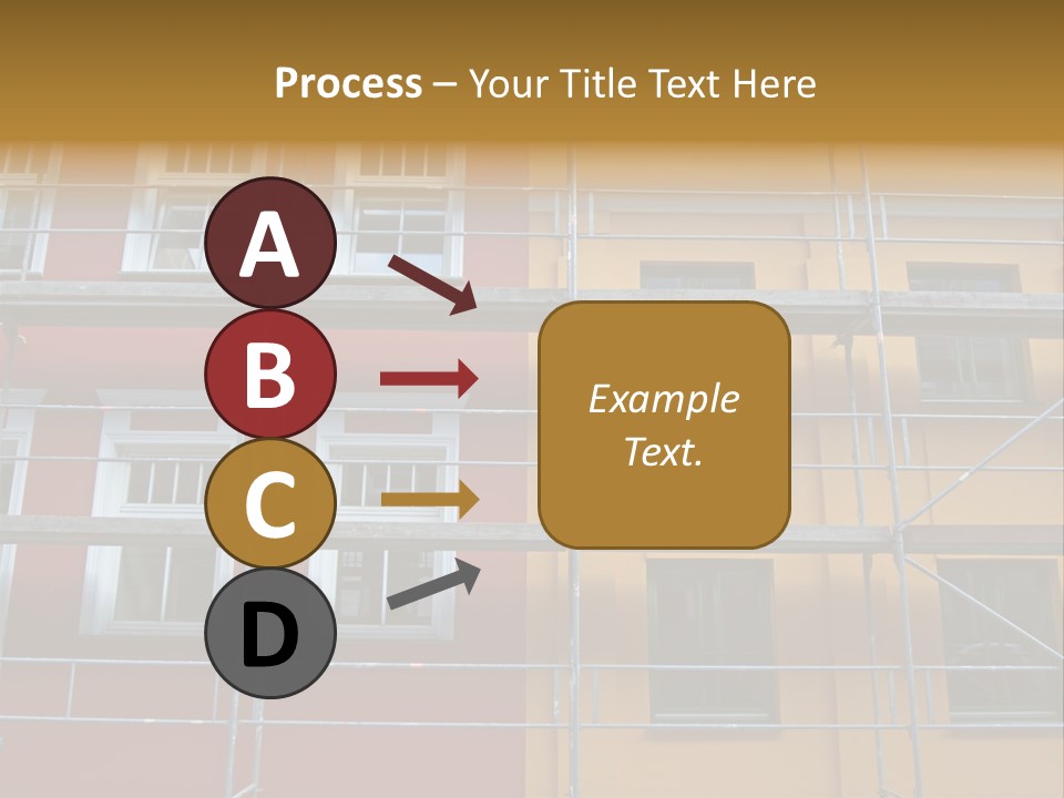 Scaffolding Window House PowerPoint Template