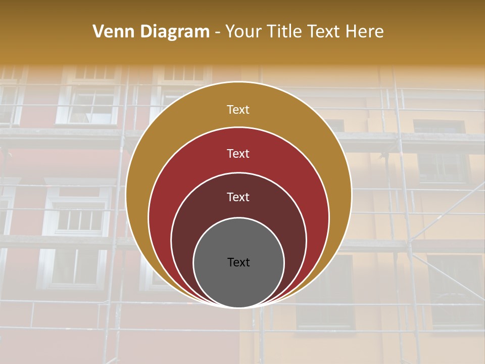 Scaffolding Window House PowerPoint Template