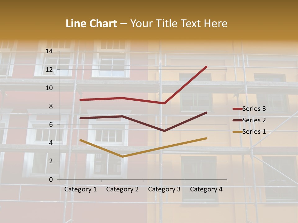 Scaffolding Window House PowerPoint Template