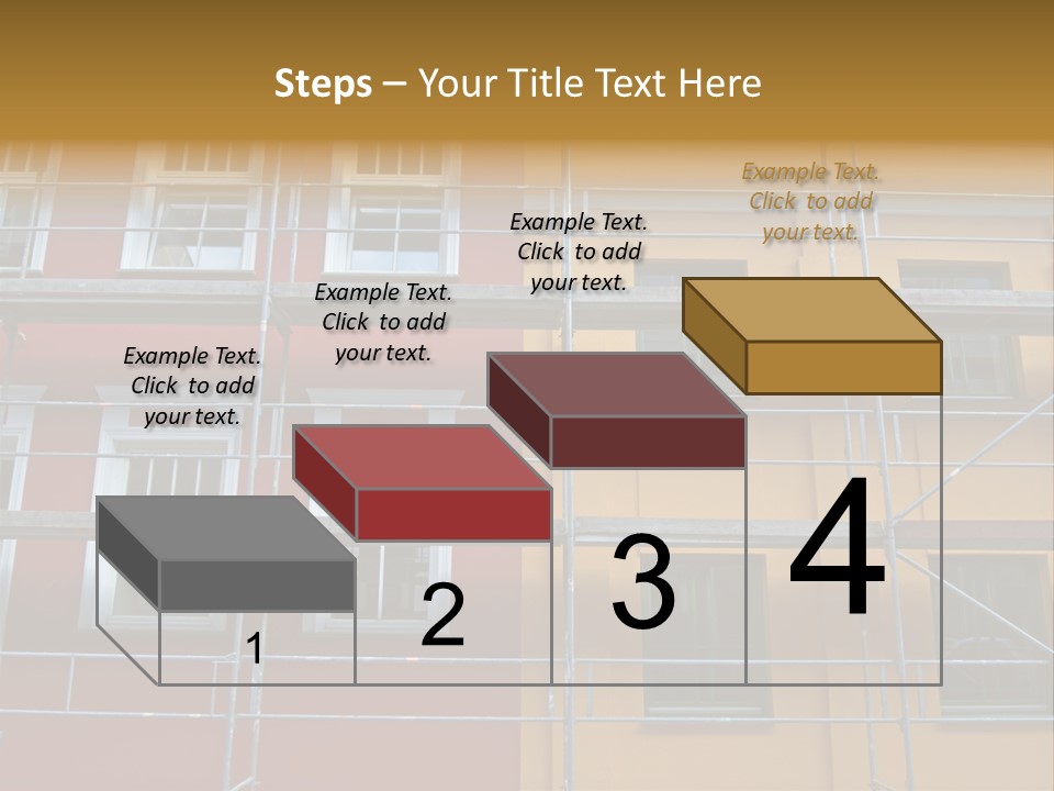 Scaffolding Window House PowerPoint Template