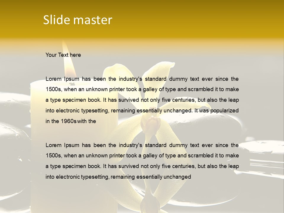 Drop Ripple Black PowerPoint Template