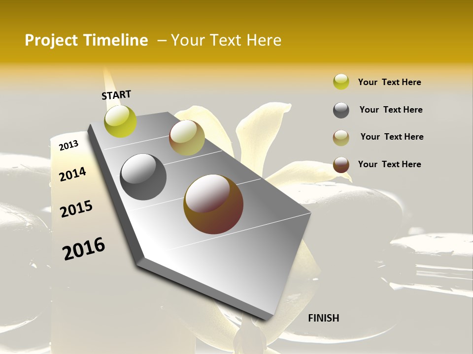 Drop Ripple Black PowerPoint Template