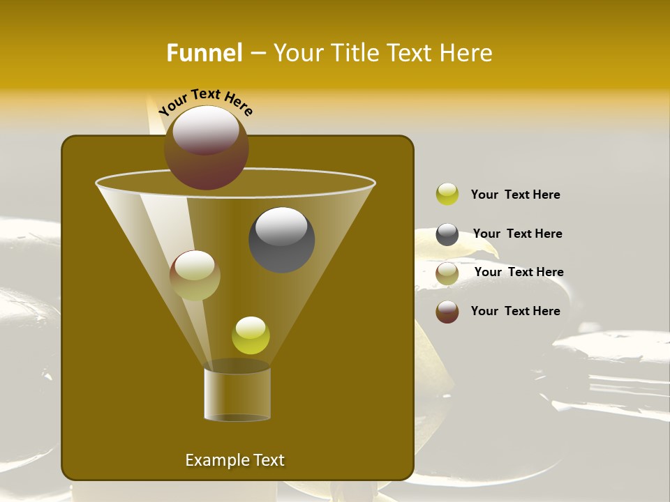 Drop Ripple Black PowerPoint Template