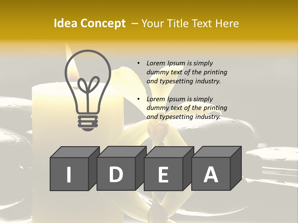 Drop Ripple Black PowerPoint Template