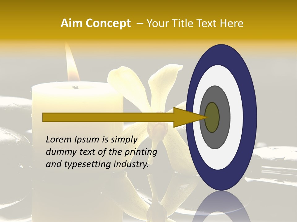 Drop Ripple Black PowerPoint Template