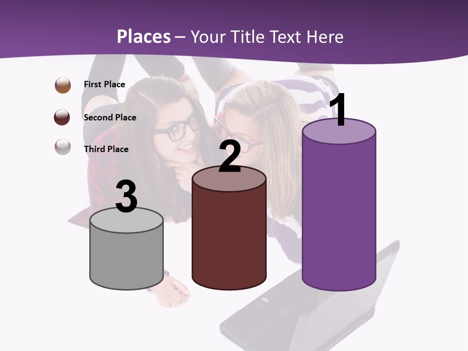 Cute Student Model PowerPoint Template