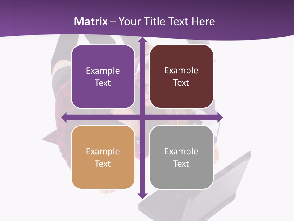 Cute Student Model PowerPoint Template