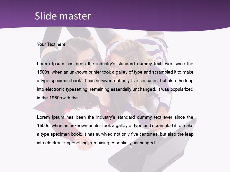 Cute Student Model PowerPoint Template