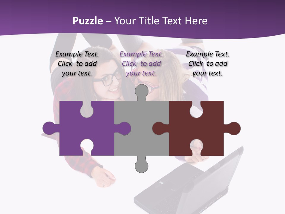 Cute Student Model PowerPoint Template