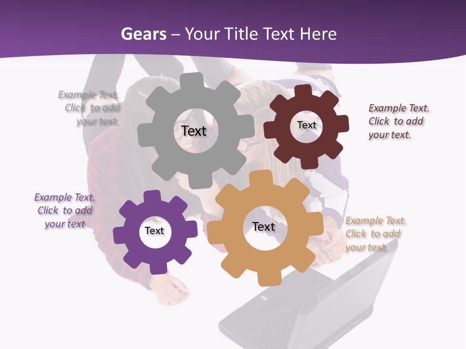 Cute Student Model PowerPoint Template