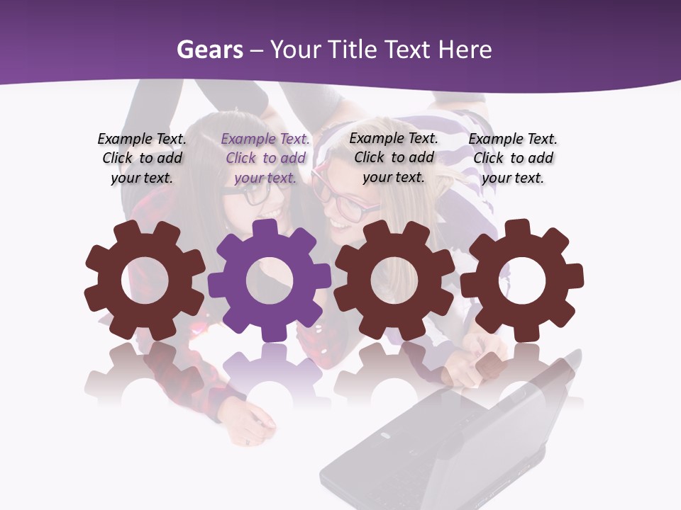 Cute Student Model PowerPoint Template