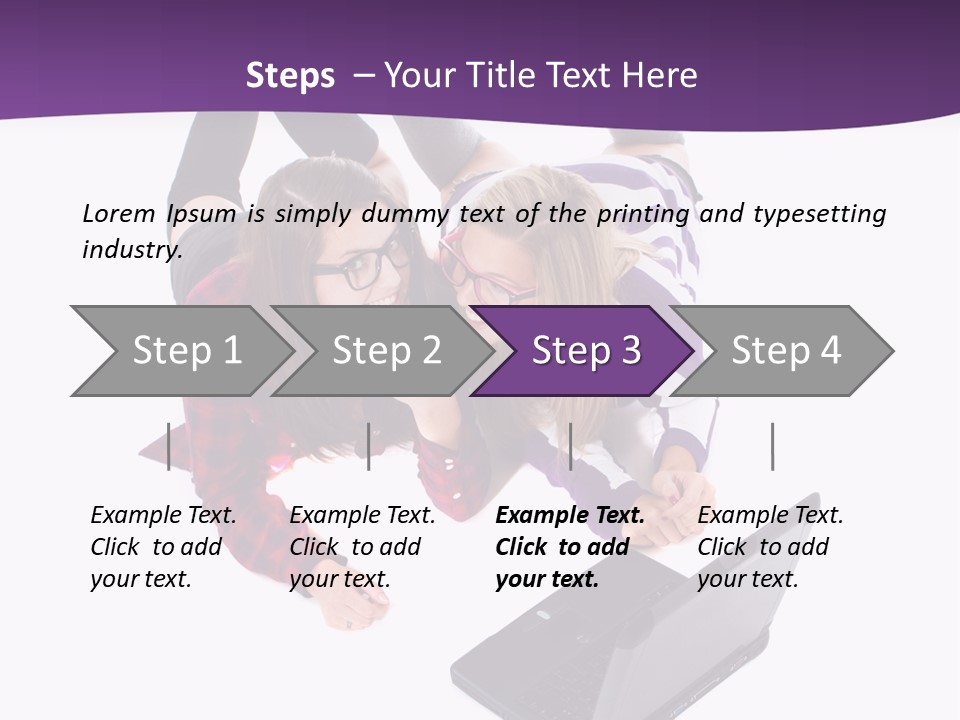 Cute Student Model PowerPoint Template