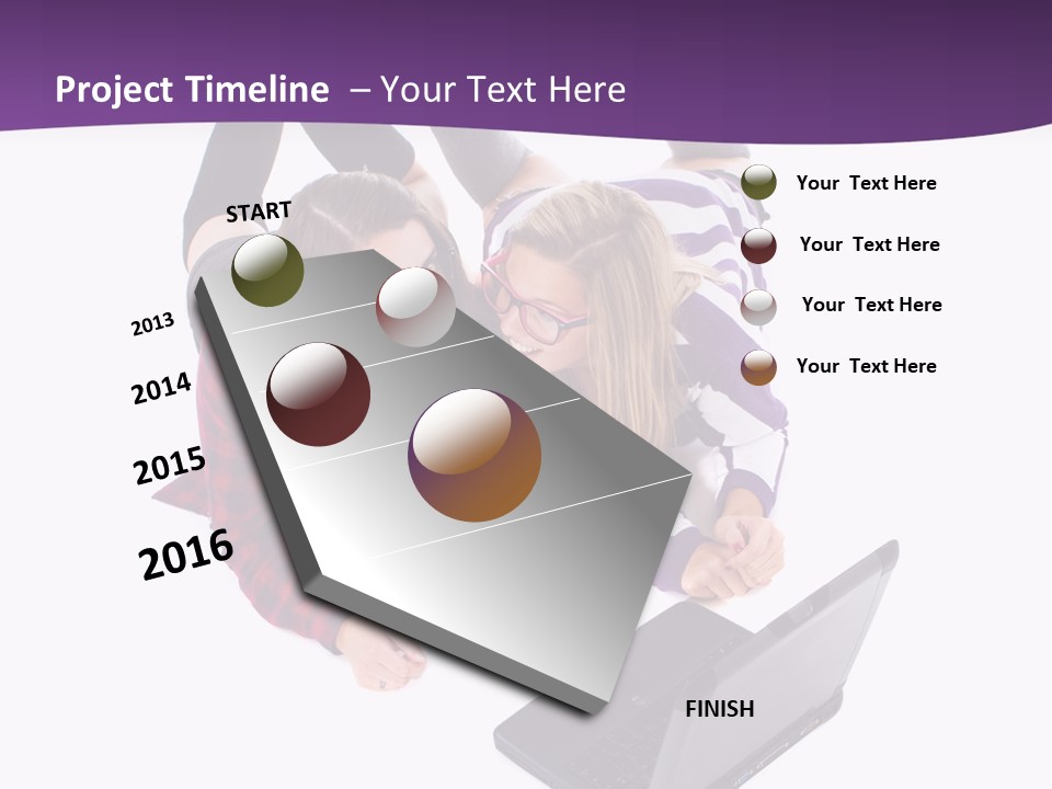 Cute Student Model PowerPoint Template