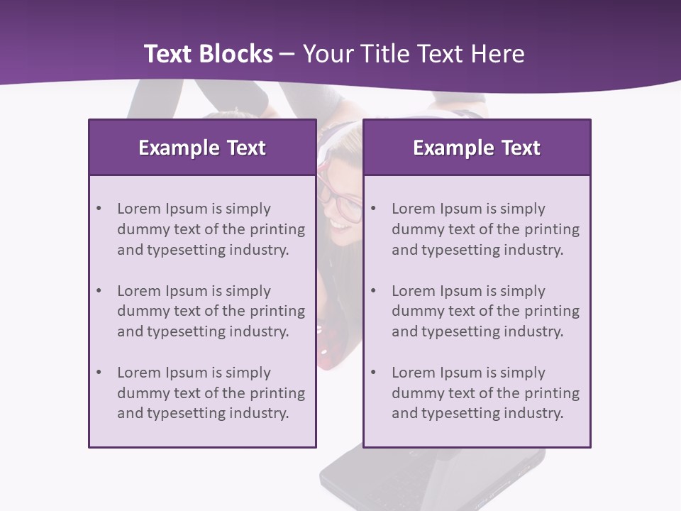 Cute Student Model PowerPoint Template