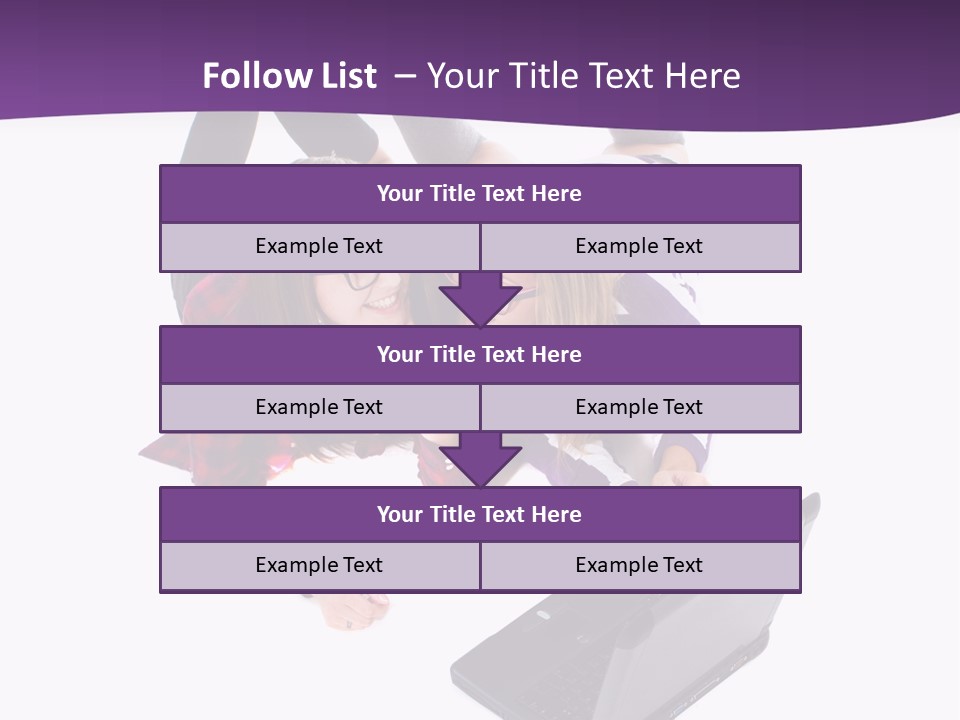Cute Student Model PowerPoint Template