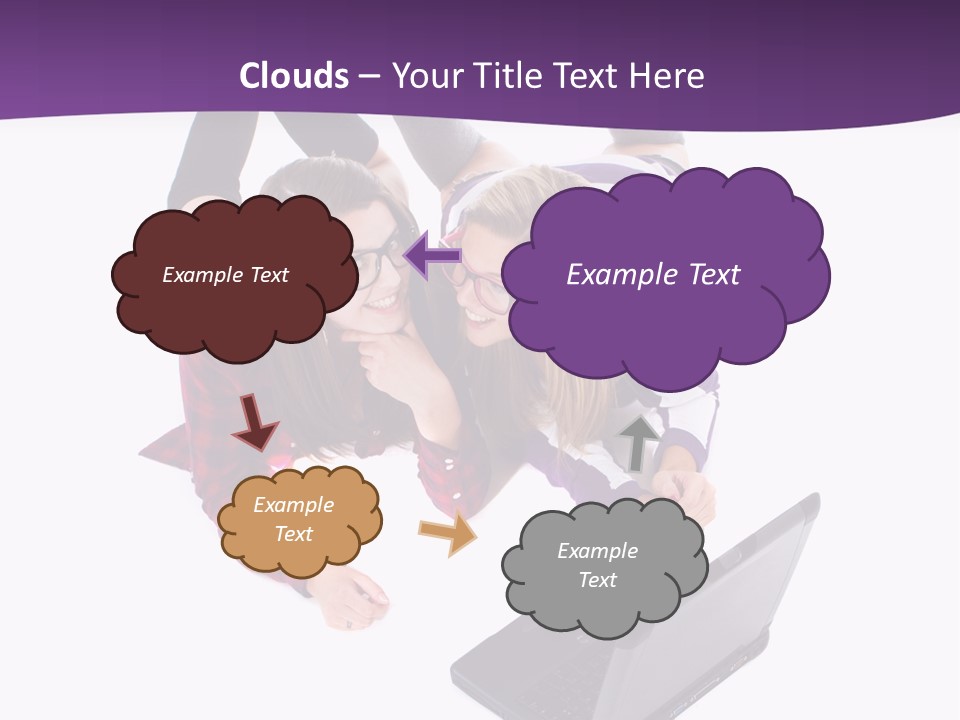 Cute Student Model PowerPoint Template