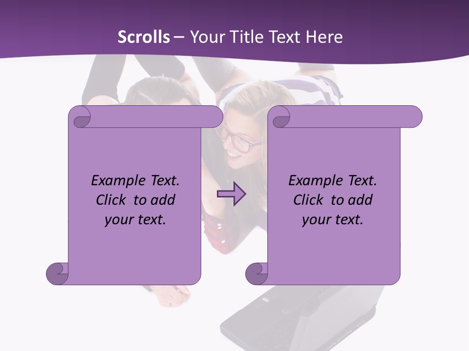 Cute Student Model PowerPoint Template