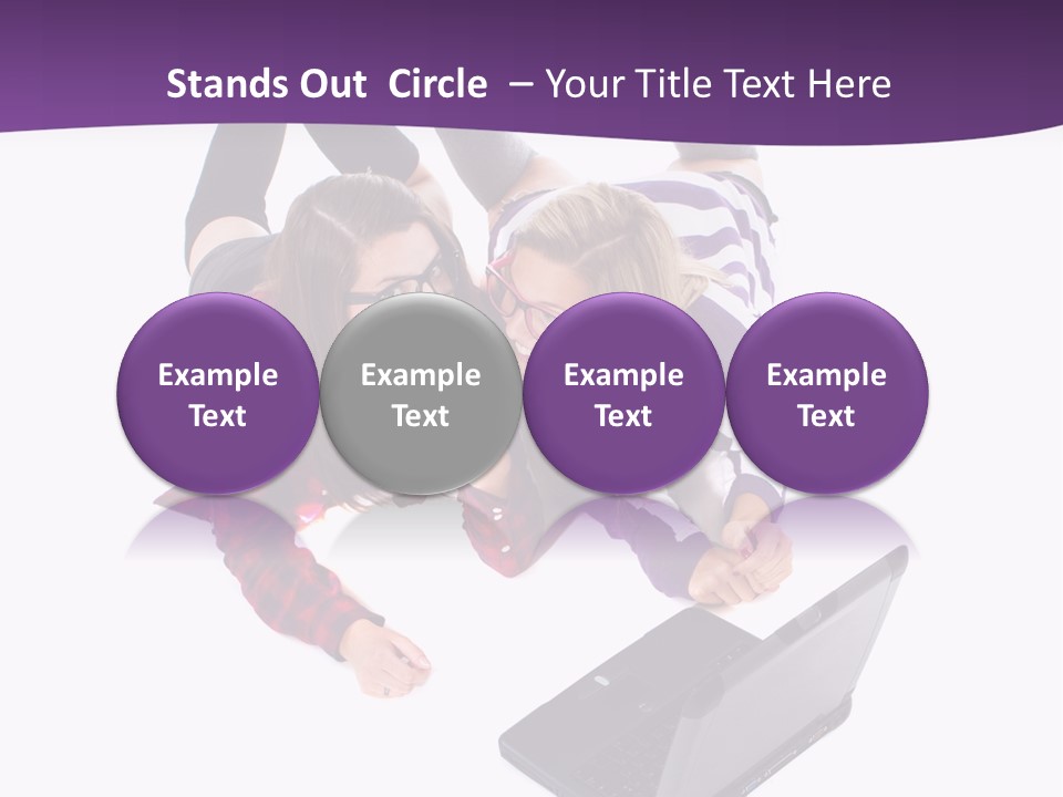 Cute Student Model PowerPoint Template