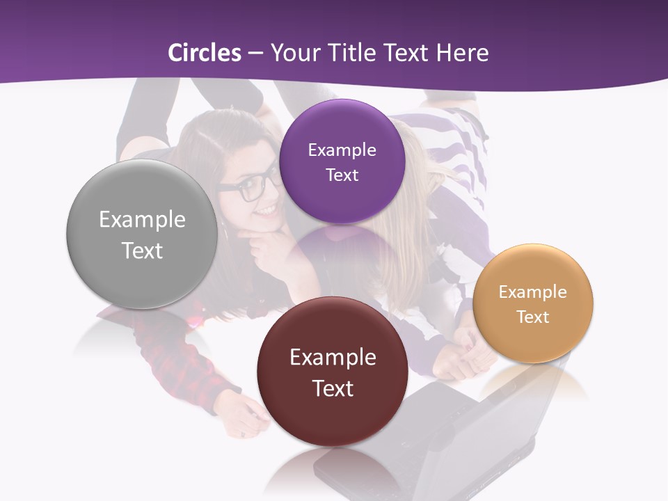 Cute Student Model PowerPoint Template