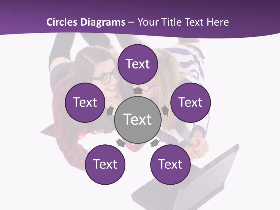 Cute Student Model PowerPoint Template